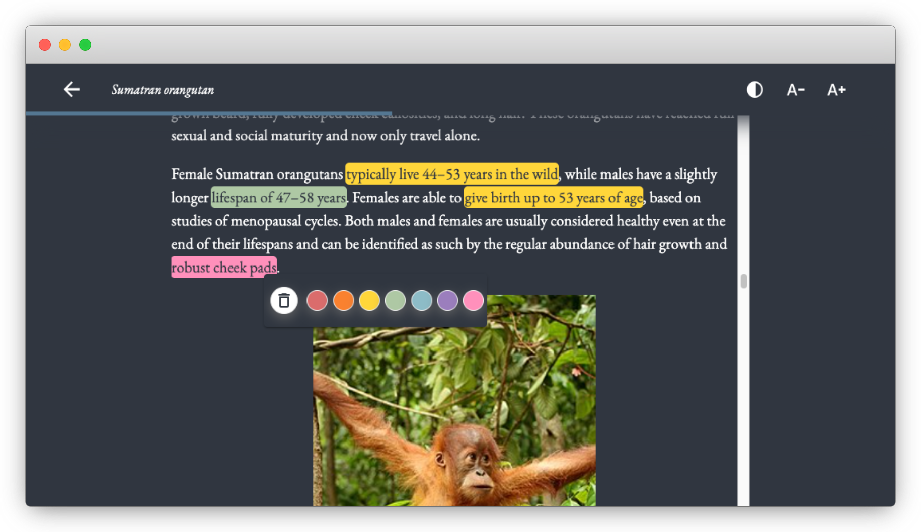 Highlight what's relevant